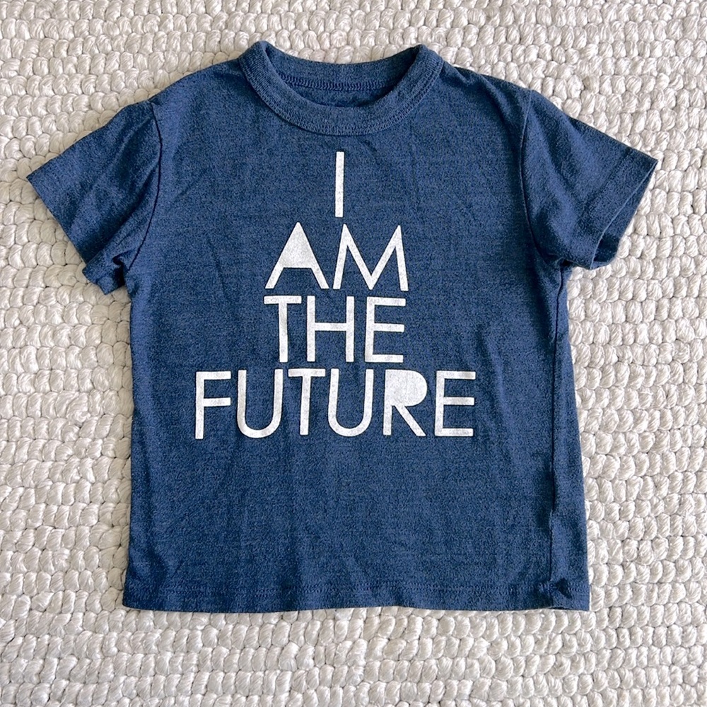 I am the future navy 4T tshirt